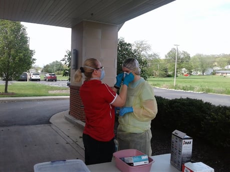 Lori Calderas, Industrial Hygienist, provided Fit Test Training for PPE and N95 masks at a local nursing home as part of their preparation for COVID-19.